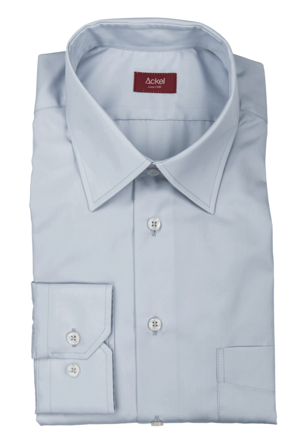 Ackel Basic-Hemd mit Windsor-Kragen hell-grau