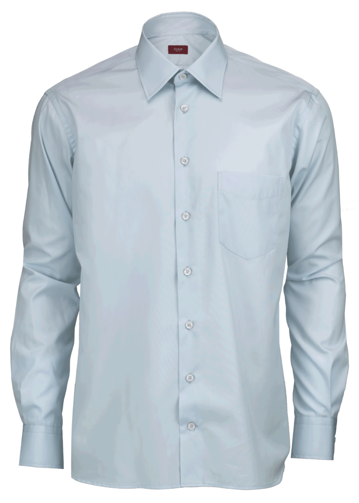 Ackel Basic-Hemd mit Windsor-Kragen hell-grau